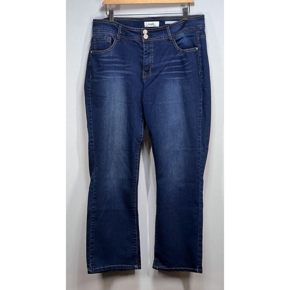 Angels Forever Young Womens Curvy Bootcut Jeans Amaryllis Size 16 Plus
